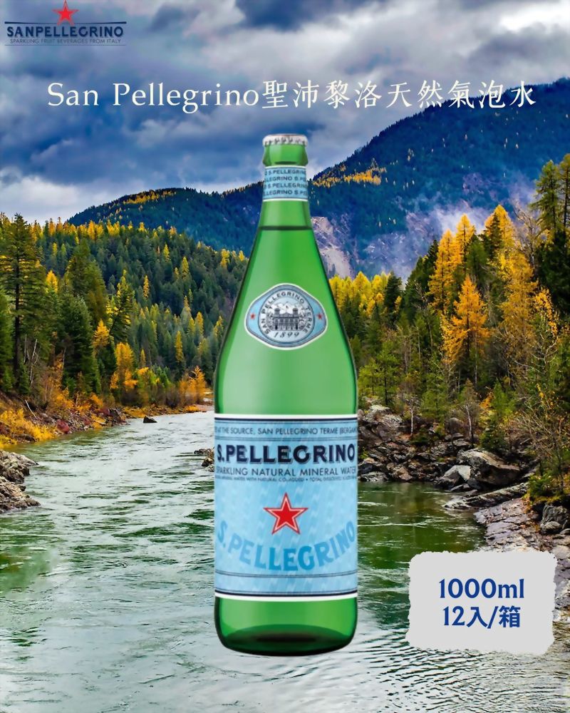 San Pellegrino 聖沛黎洛天然氣泡水 玻璃瓶裝