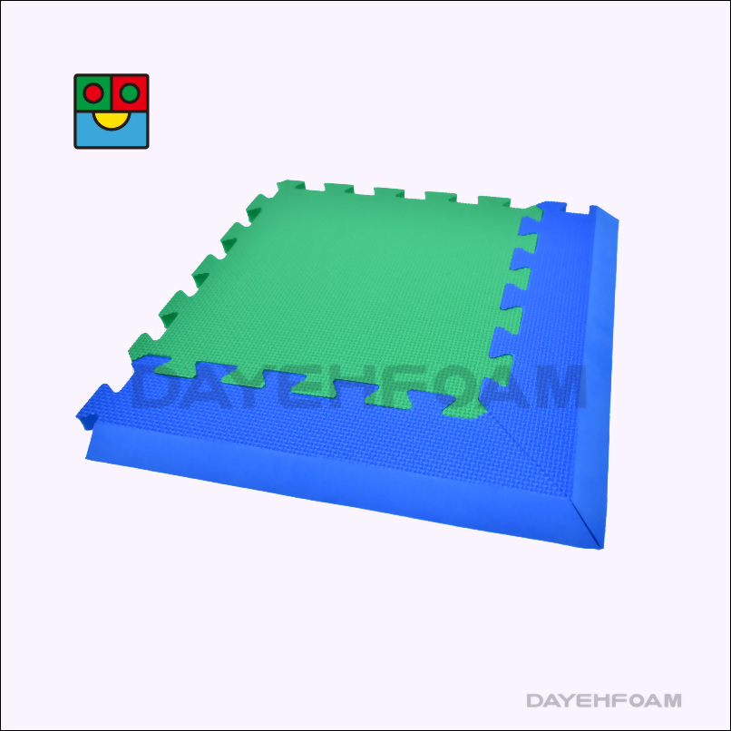 Corner Edge Ramp, 15mm(9/16")Thick, EVA Foam Edge Ramp : Blue - Set of 4 pcs