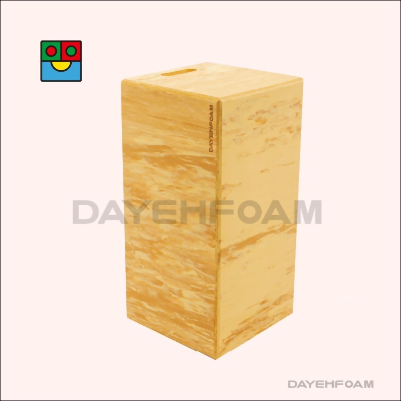 Wood-like EVA Foam Rectangular Stool with Handle Holes – 48 x 24 x 24 cm