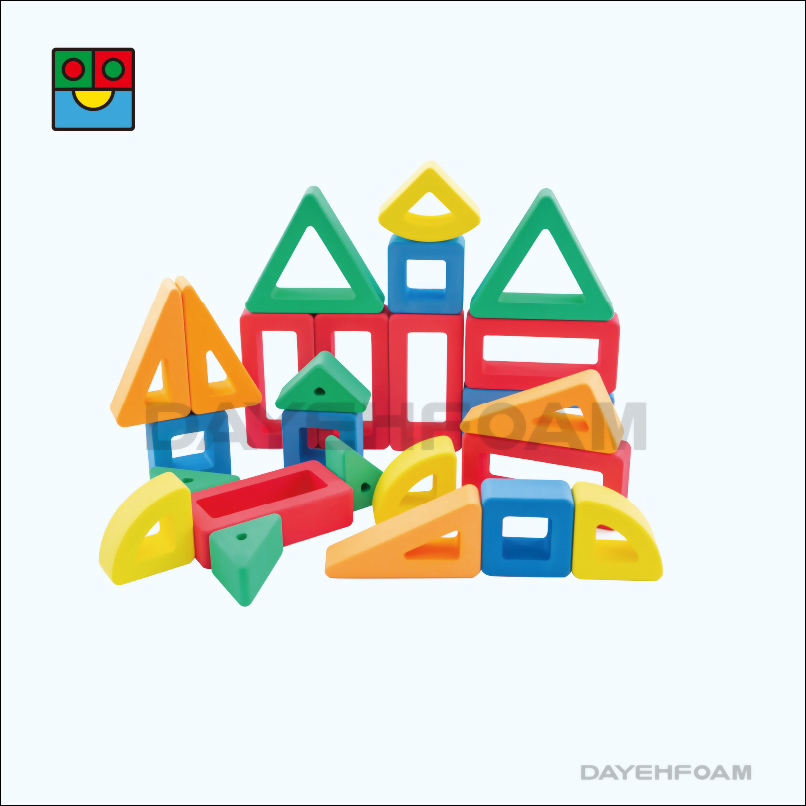 Colorful Hollow EVA Foam Building Blocks – 26 pcs