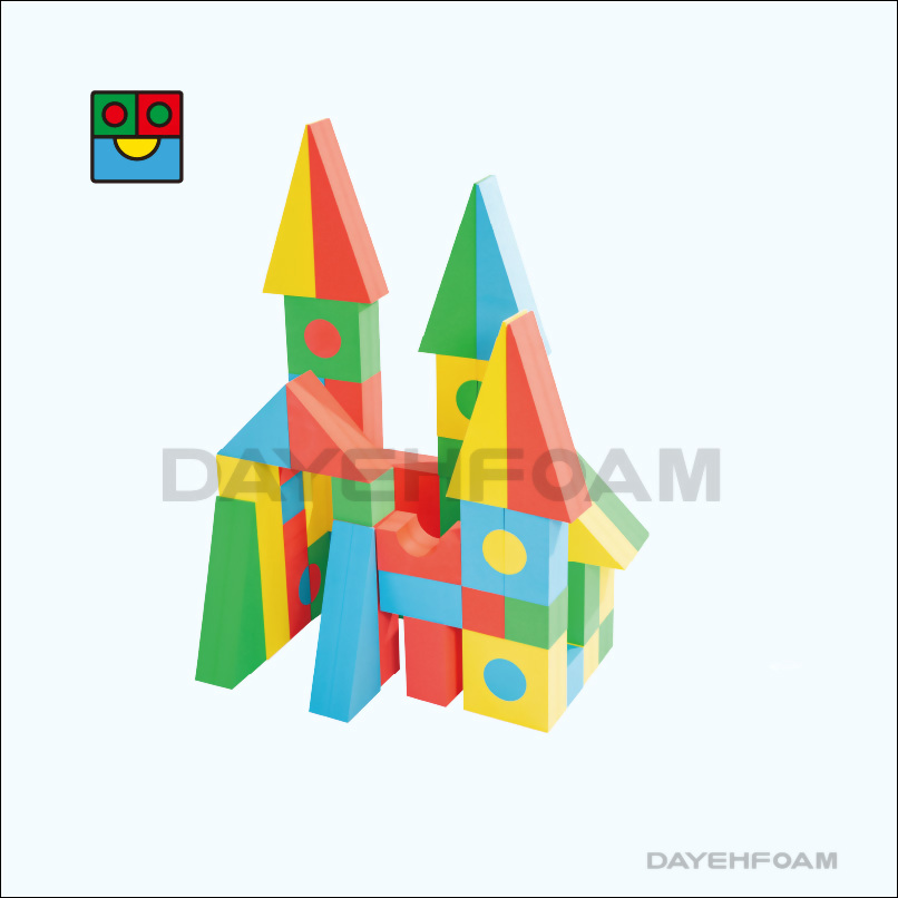 Giant Soft EVA Foam Building Blocks – 56 pcs Educational Set