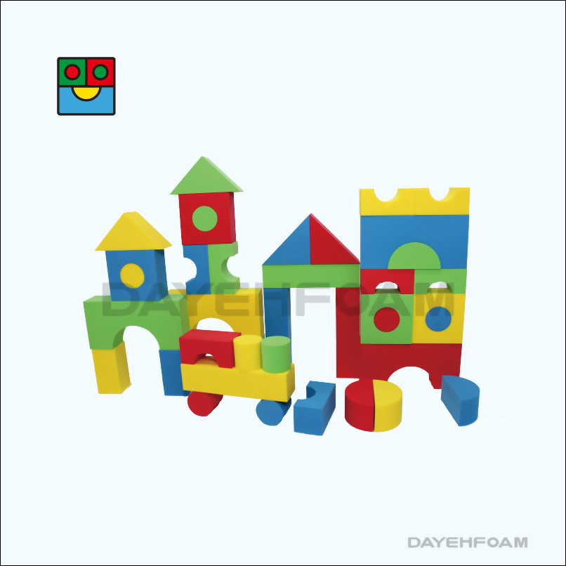 Large Colorful EVA Foam Building Blocks – 40 pcs