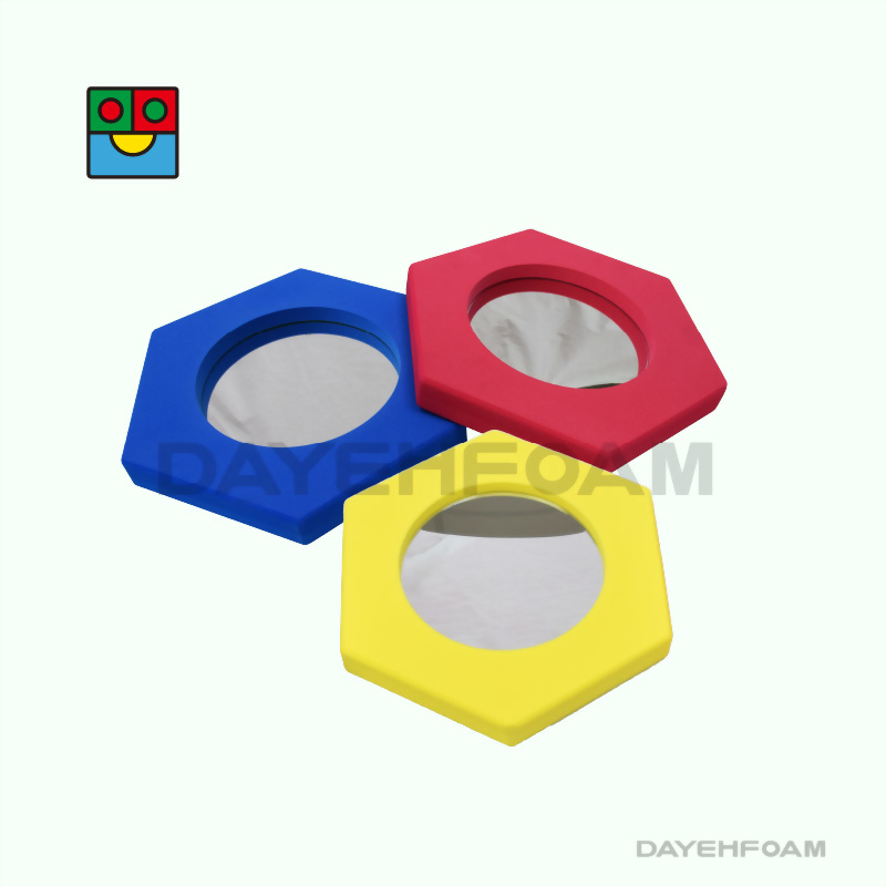 Soft EVA Foam Hex Mirror Blocks : 3 Color - Set of 3 pcs