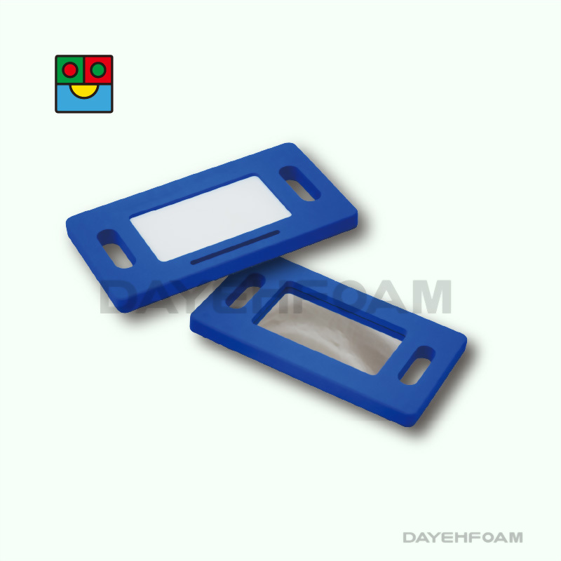 Soft EVA Foam Hand held Mirror - Blue Color