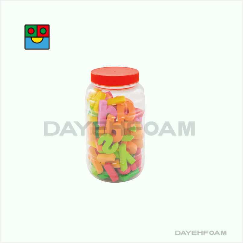 Foam Alphabet Letters (Uppercase & Lowercase) : 6 Color - Set of 52 pcs, packing