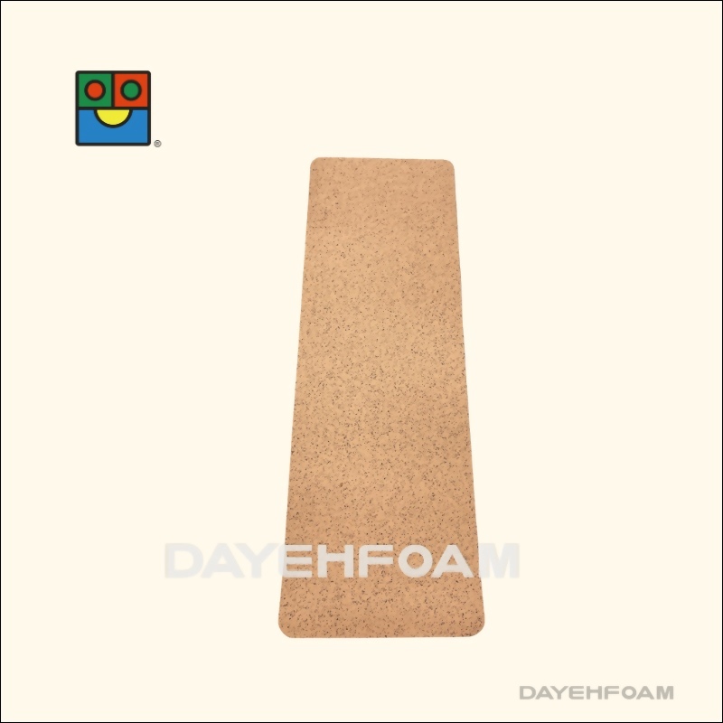 Recycled POE Yoga Mat-Orange/Black spots -6mm 61cm x183cm, fold