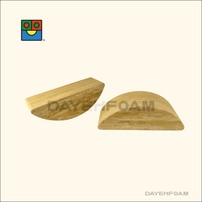 Foam Demilune shape yoga brick (half moon)