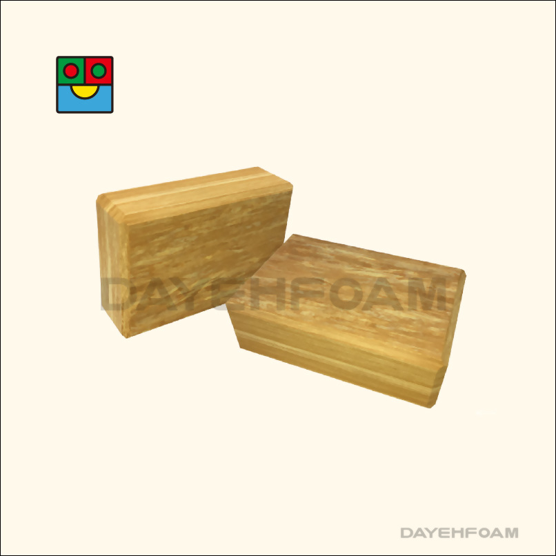 Yoga Brick Block,Wood-like,9x6x3 inches ,high density EVA foam