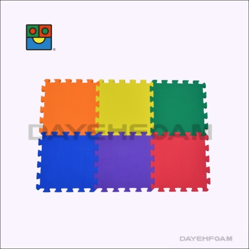 Interlocking Floor Mat, 15mm (9/16")Thick, EVA Foam Mat, 32cmx32cm : 6 Color - Set of 36 pcs