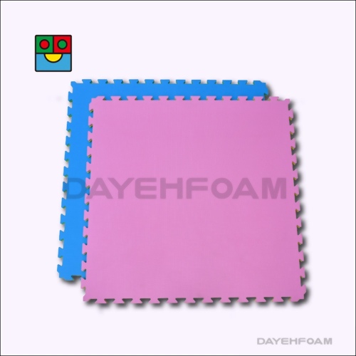 Exercise Gym EVA Mat 20mm (13/16" ) Reversible, flower Pattern, 100cm x 100cm