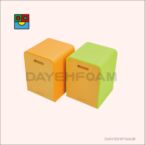 EVA Foam Multi-function Stool & Bench 45 x 30 x 30cm : Orange or Lime Green