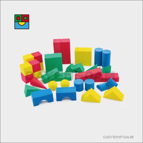 EVA 泡綿幾何3D形體 40mm(1-9/16 inch) : 4色  - 36 pcs/set