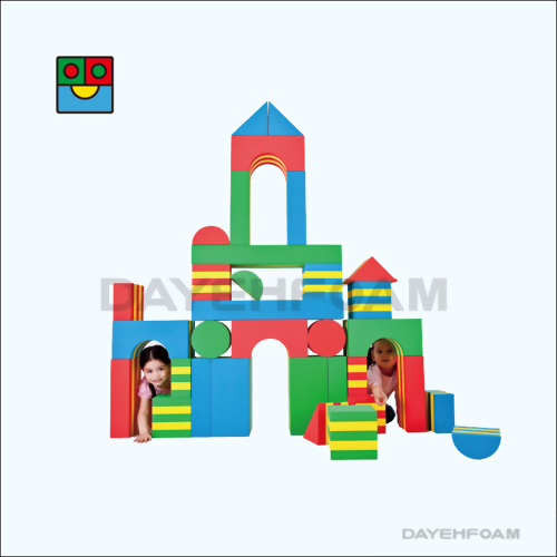 Huge Striped Soft EVA Building Blocks - 34 pcs