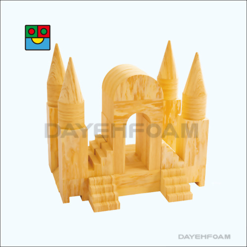 木紋軟質 EVA 城堡積木 – 46件組