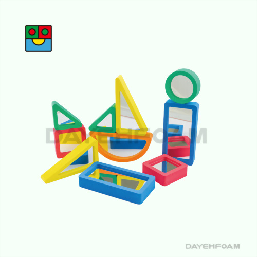 Soft Creative Colorful Foam Mirror Blocks : 5 Color - Set of 10 pcs