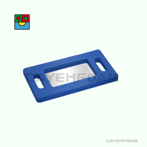 Soft EVA Foam Hand held Mirror - Blue Color