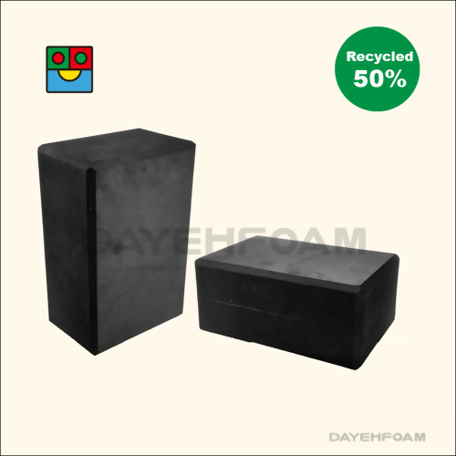 Recycled Yoga block 50%, EVA Foam -colorful , 4" x 5" x 9"