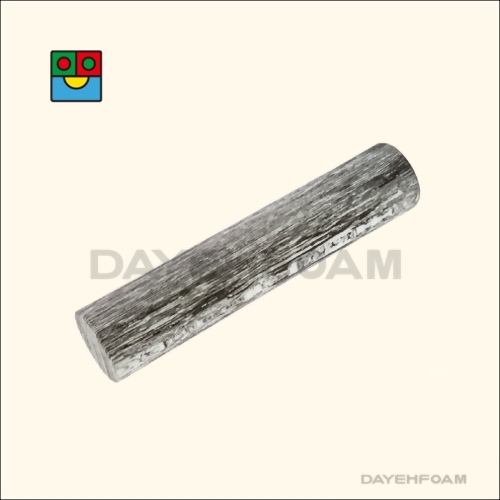 Yoga Foam Roller, black-white marble cloud (20-inch) 50cm