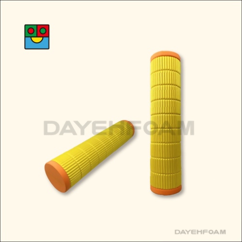 Yoga Foam Roller, EVA Foam, Yellow, L49.5cm x W11.5cm