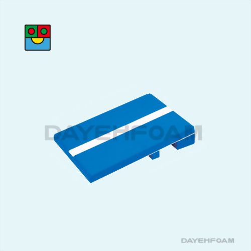EVA Foam SpringBoard 55 x 50 x 10cm : Blue & White Stripe