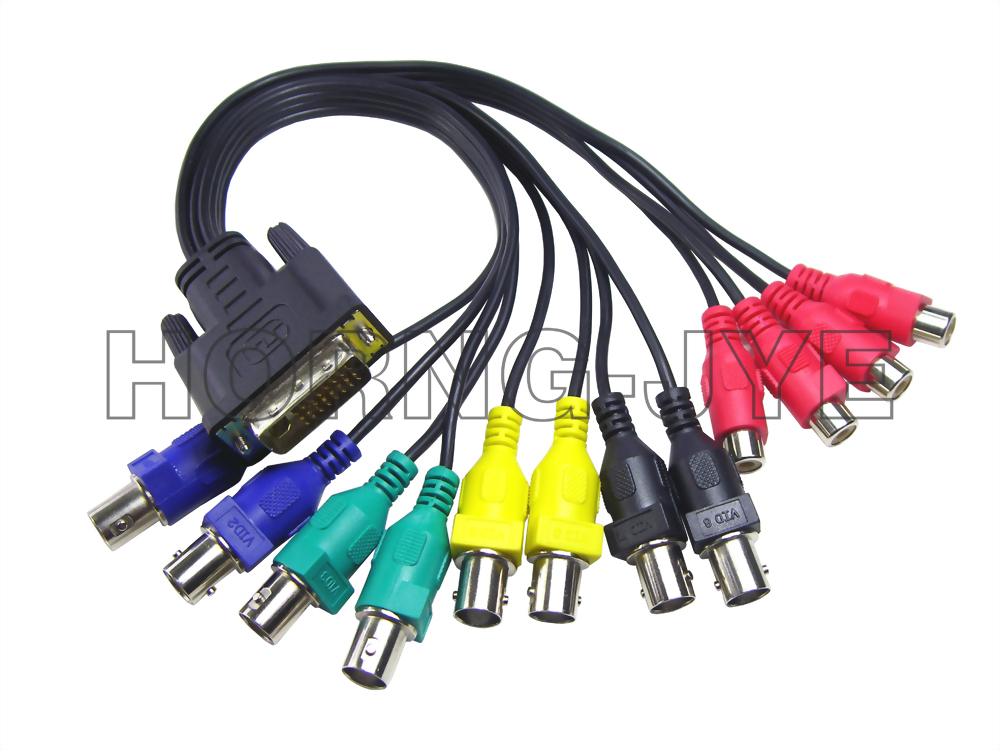 Multimedia Cable / DVI 24+5/ 8 * BNC+4 * RCA