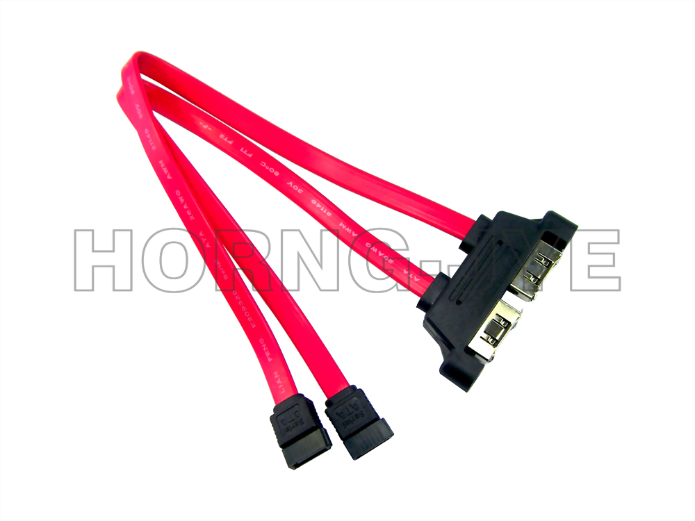 SATA Cable 7P 公*2 / 母*2