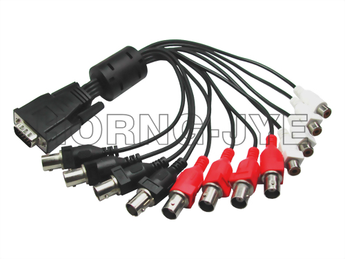 Multimedia Cable / HD15M/ 8 * BNC+4 * RCA
