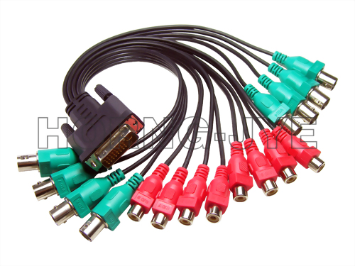 Multimedia Cable / DVI 24+5/ 8 * BNC+8 * RCA