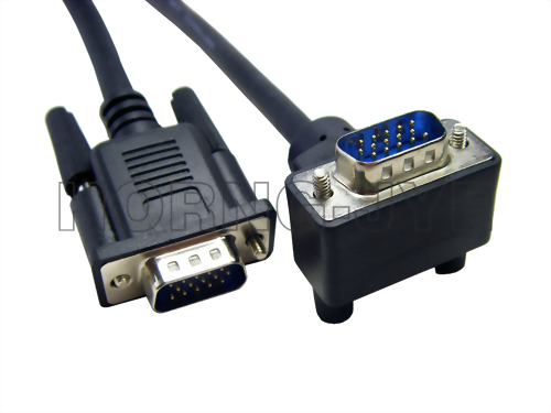 RS232 HD15 公/公 90°