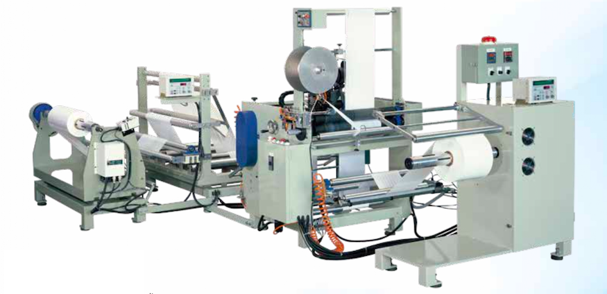 FULLY AUTOMATIC HOT SLITTING & SEALING MACHINE (THIS MACHINE CONVERTS FROM SINGLE PE SHEET TO TUBULAR FILM)