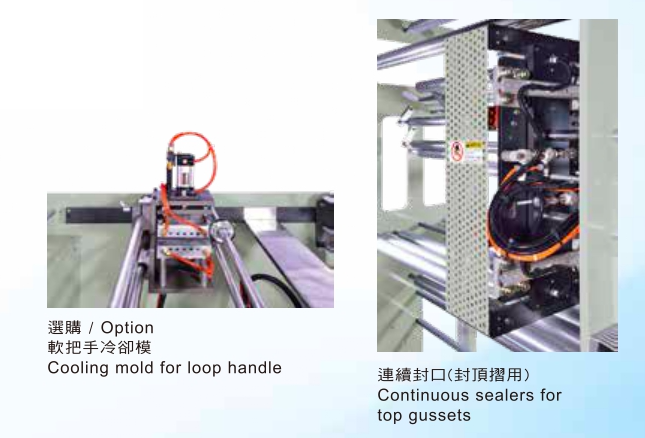 FULLY AUTOMATIC LOOP HANDLE BAG MAKER WITH CONTINUOUS SEALERS