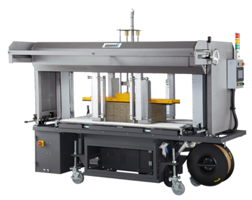 Corrugated 3-sided Bundle Squaring and Strapping System