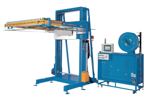 JS-4865E全自動水平式棧板打包機/捆包機