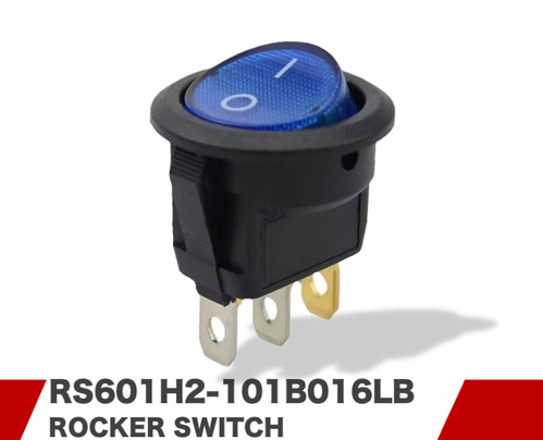Lot De 6 Interrupteurs à Bascule Ronds 20mm ON-OFF - 2 Broches - Pour Projets électroniques Et Bricolage