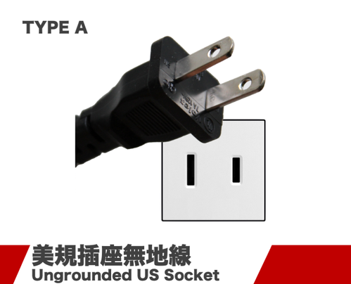 TYPE A 插座系列 (美规无地线) TYPE A 插座系列 (美规无地线)