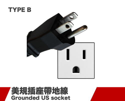 TYPE B插座系列(美规带地线) TYPE B插座系列(美规带地线)