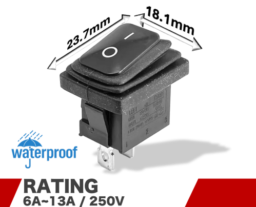 RS601BK系列 防水翘板开关 RS601BK系列 防水翘板开关