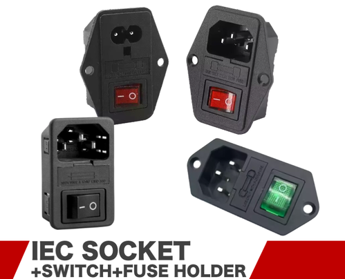 插座＋保险丝座＋开关