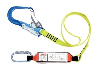 W-150BK / W-200BK Webbing Rope Absorber Lanyard - Single Snap Hook