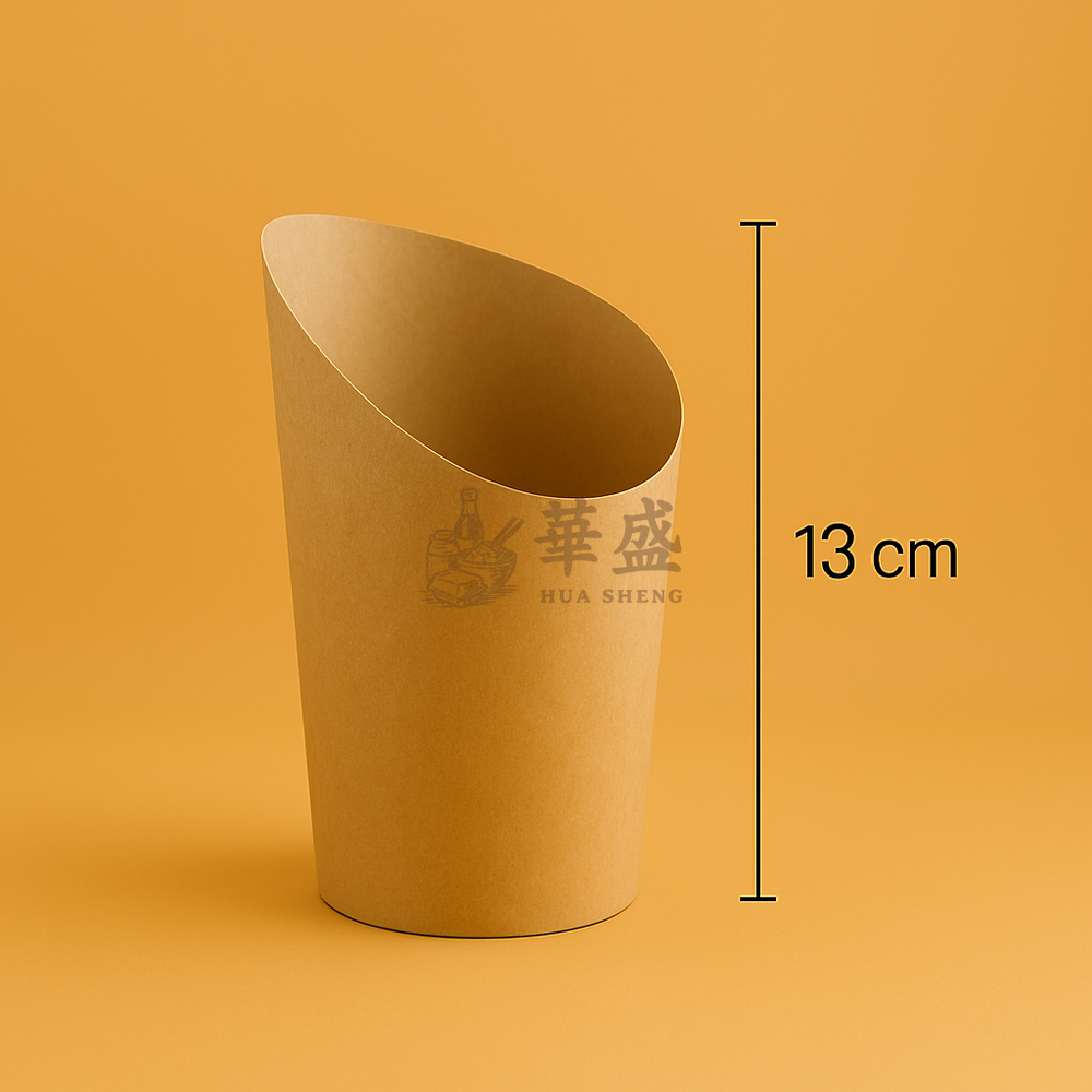16 oz [ 牛皮 ] 薯條杯