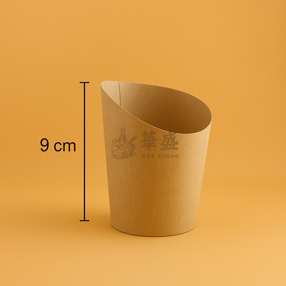 8 oz  [ 牛皮 ] 薯條杯