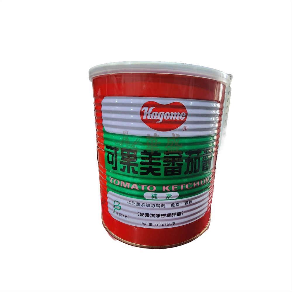 可果美  [ 鐵罐 ] 蕃茄醬 3.33 公斤