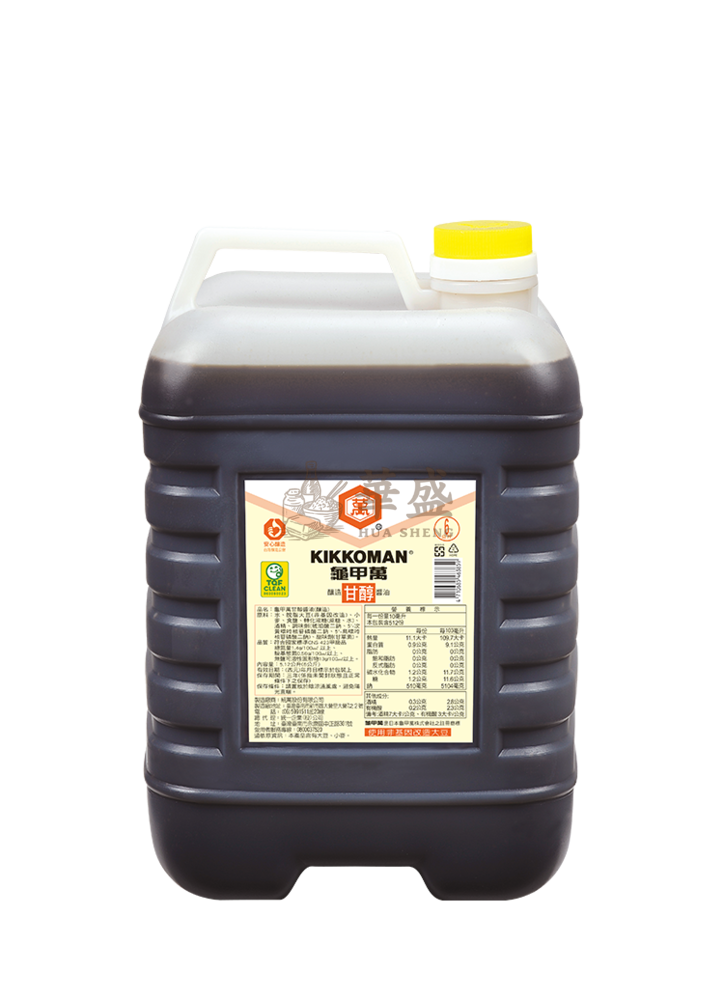 龜甲萬 甘醇 醬油 6 公斤