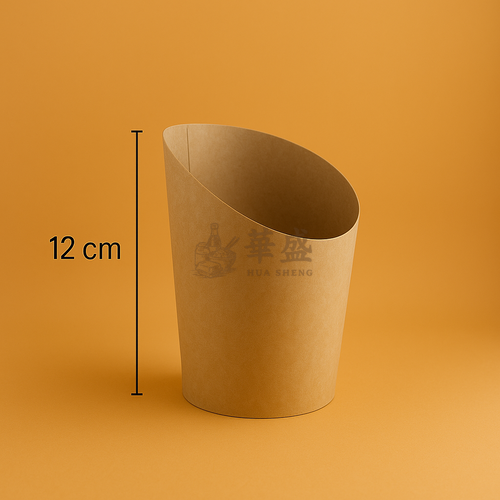 12 oz [ 牛皮 ] 薯條杯