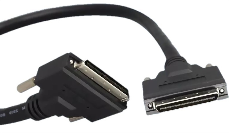 VHDCI线 68P 公头对公头 360度环焊EMI屏蔽