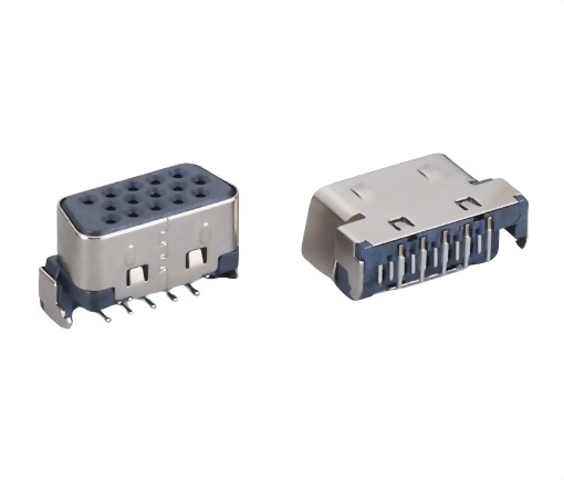 D-Sub连接器15Pin母座90度插板