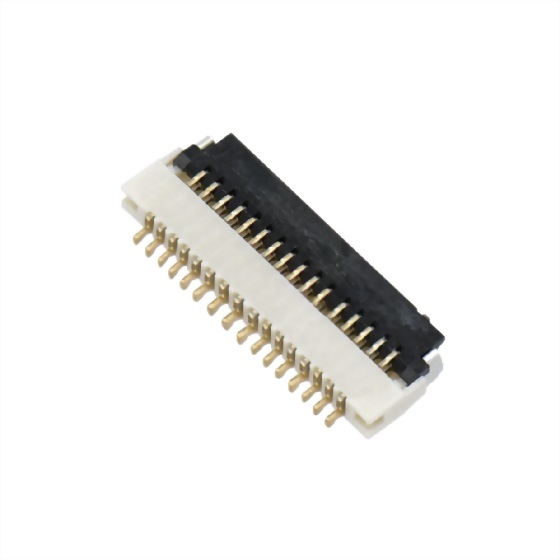 FFC/FPC連接器0.3mm SMD 90度 掀蓋式 高度1.0mm