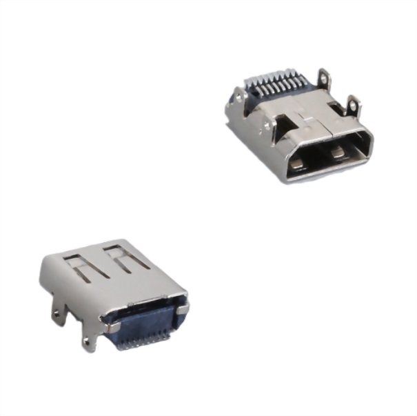 HDMI D-Type 母座 四腳插板 SMT