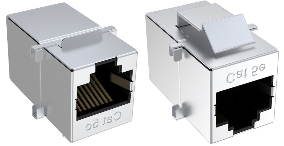 CAT5E RJ45 Keystone網路直通對接頭