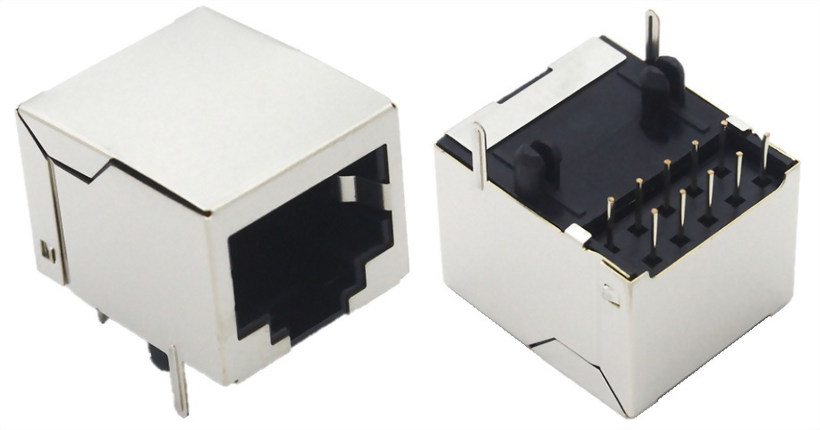 DIP RJ48/RJ50插座10P10C 屏蔽 90度